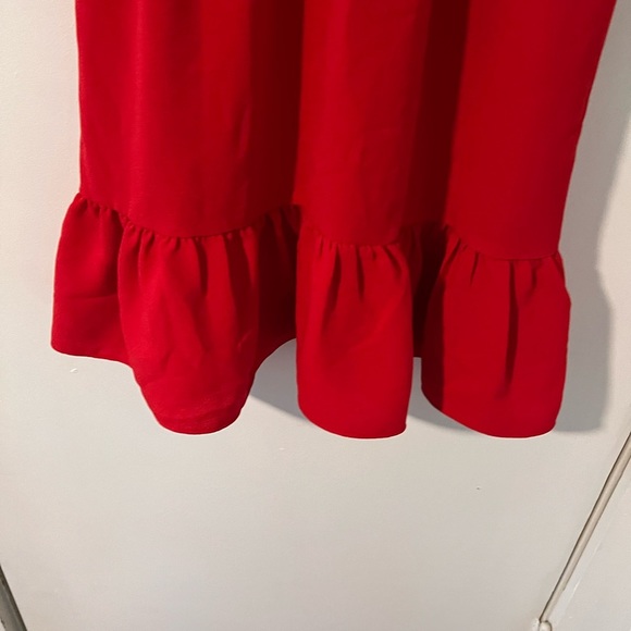 Dress the Population Ruffle Solange Dress in Rouge - Picture 7 of 13